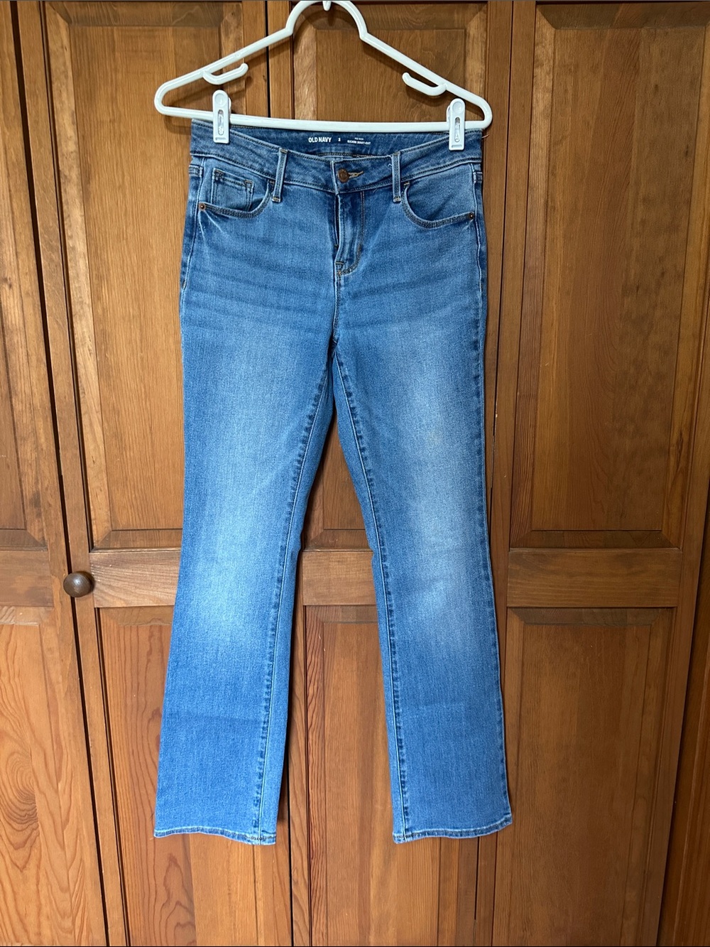 Old Navy Kicker Boot Cut Leg Jeans in Medium Blue Wash